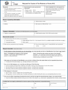 Request W2 Forms Previous Years