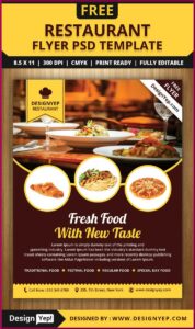 Restaurant Flyer Design Templates Free Download