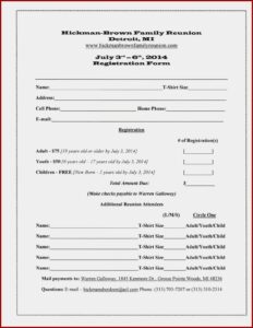 Reunion Invitation Templates Free