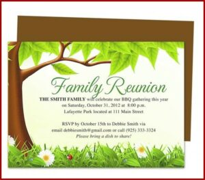 Reunion Invitations Templates Free