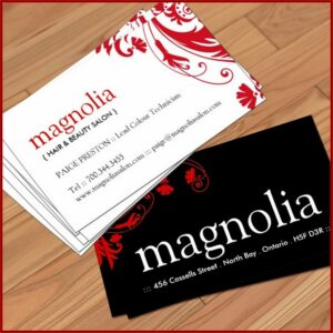Salon Business Cards Templates Free