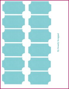 Sample Dinner Tickets Template