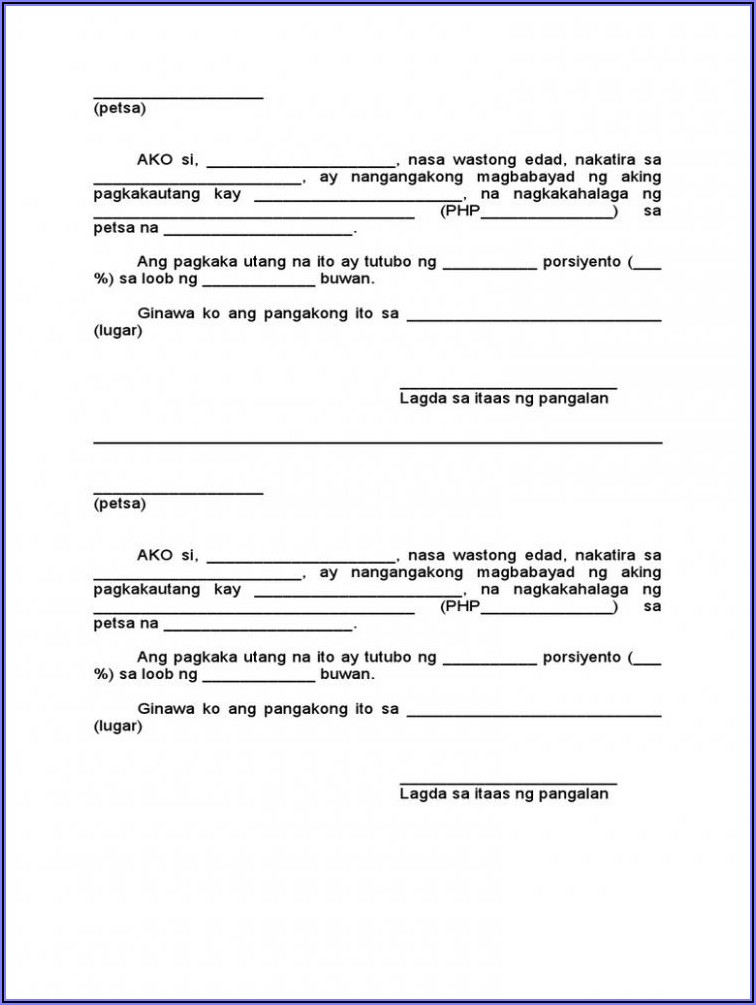 Sample Format Promissory Note Philippines