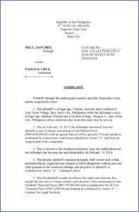 Sample Promissory Note Philippine Legal Forms