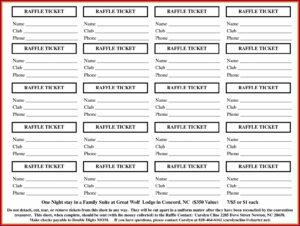 Sample Tickets Template