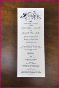 Sample Wedding Reception Program Format