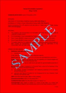 Shareholder Agreement Voting Rights Template