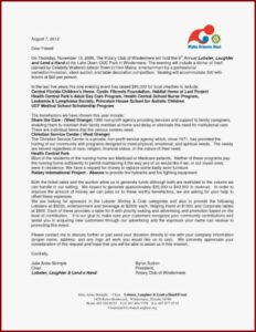 Silent Auction Donation Request Letter Template