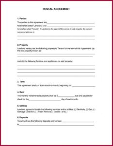 Simple Vehicle Lease Agreement Template