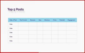 Social Media Report Ppt Template Free