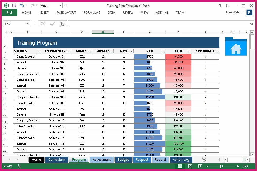 Software Development Project Plan Template Excel