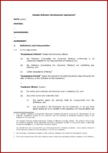 Software Sublicense Agreement Template