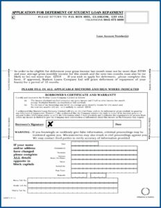 Student Loans Deferment Form