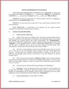 Sublicense Agreement Template