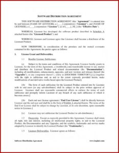 Sublicense Agreement Template Uk