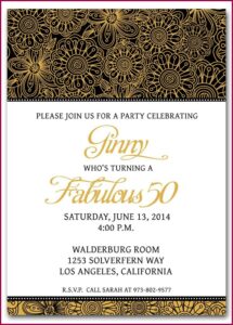 Surprise Birthday Invitation Samples