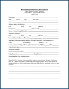 Temporary Guardianship Parental Consent Form