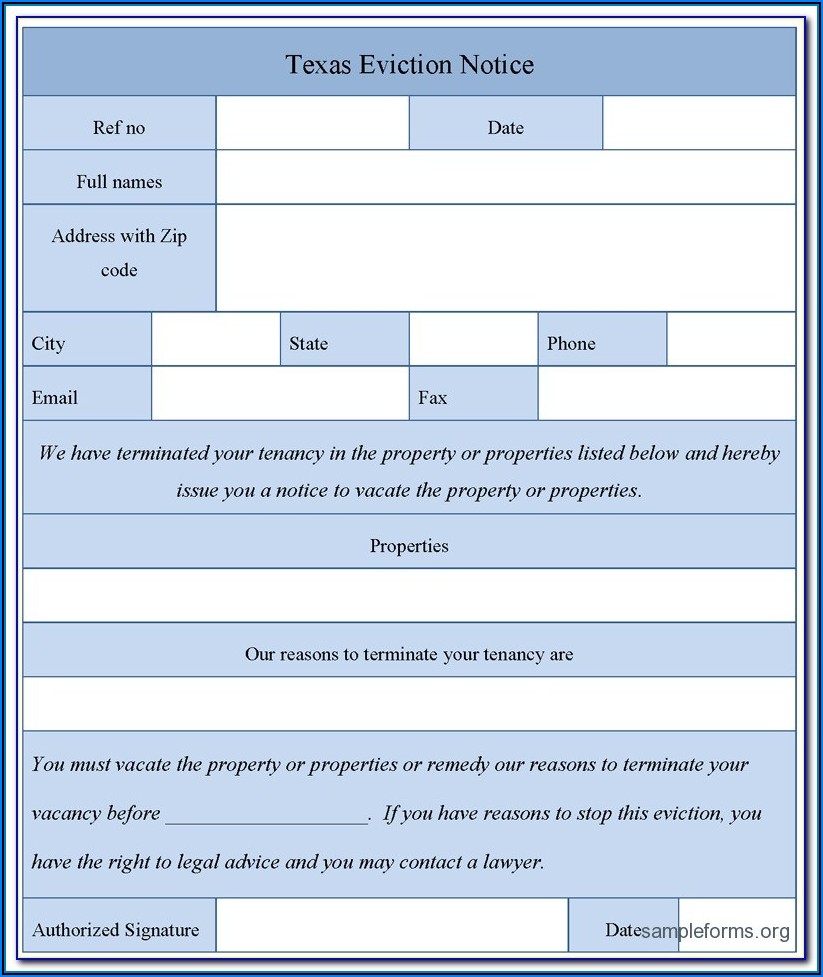 Texas Eviction Appeal Form