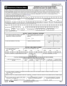 Va Disability Claim Form Online