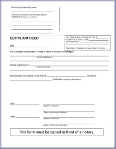 Warranty Deed Form Pdf California