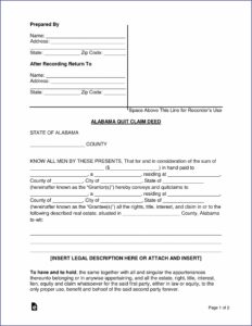 Washington State Legal Forms Quit Claim Deed