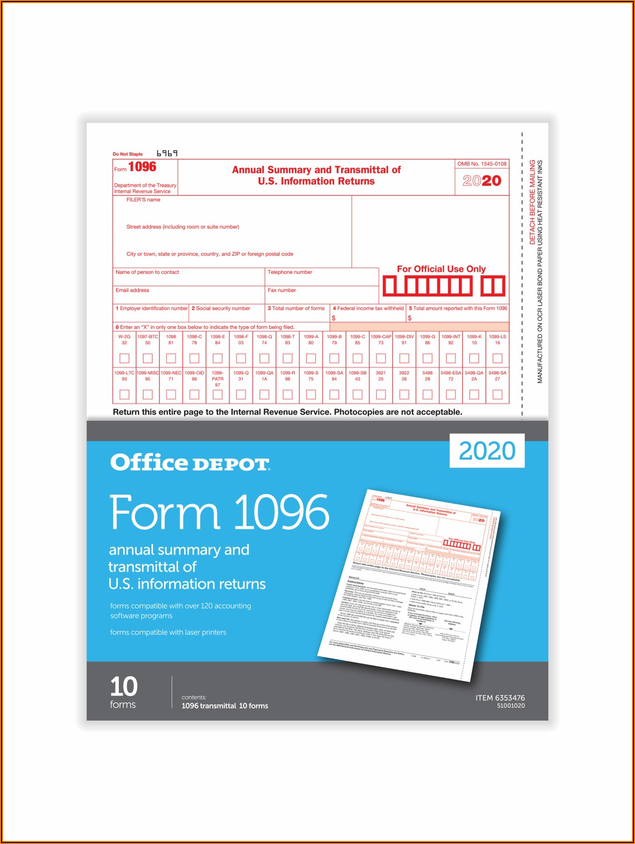 1096 Tax Forms