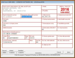 1099 Form 2020 Software