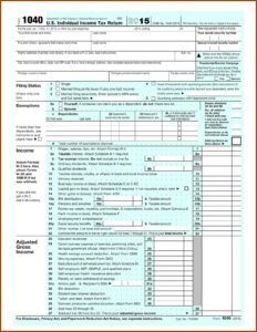 2016 Federal Tax Form 1040a