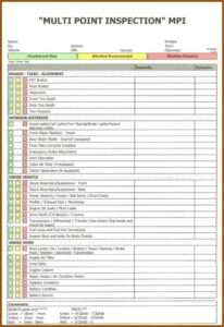 27 Point Vehicle Inspection Form Pdf