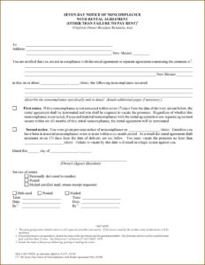 30 Day Eviction Notice Form New Mexico