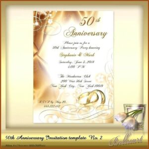 50th Anniversary Announcement Wording For Newspaper