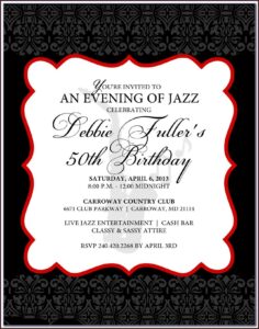 50th Birthday Party Invitations Templates Free