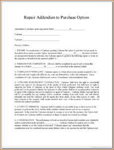 Aia Addendum Form