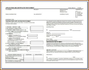 Aia Billing Form G703
