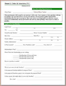 Alabama Guardianship Forms
