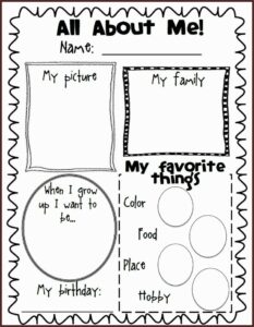 All About Me Poster Template Pdf