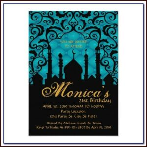 Arabian Nights Invitation Template Free