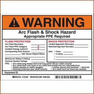 Arc Flash Label Template