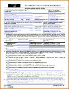 Arizona Power Of Attorney Form 285 Instructions
