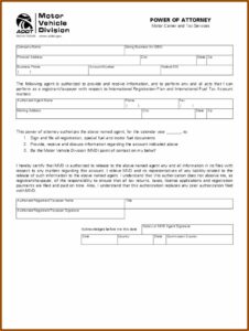 Arizona Power Of Attorney Form Pdf