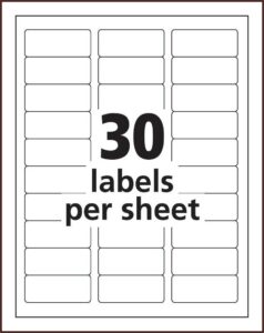 Avery A4 8 Labels Per Sheet Template