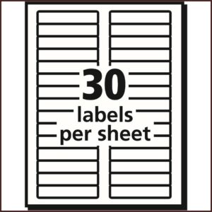 Avery File Label Template 5266