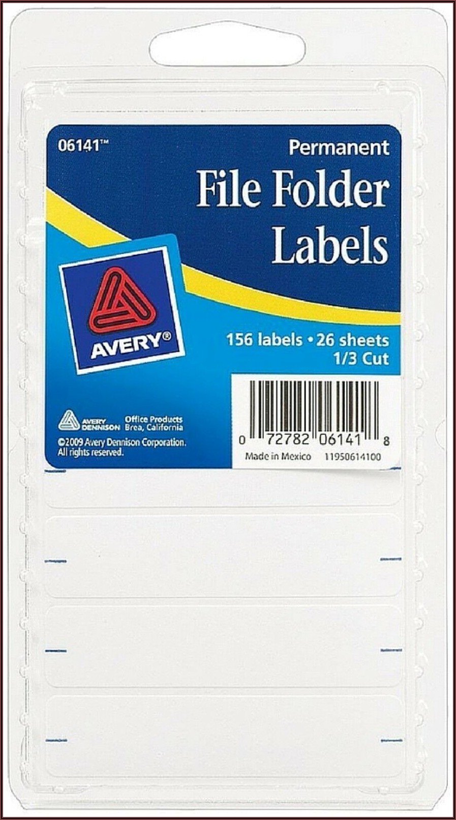 Avery File Labels Template 5366