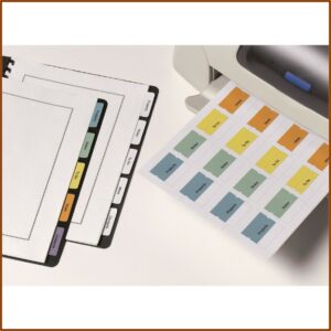 Avery Printable Self Adhesive Tabs 16282 Template