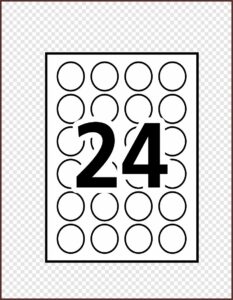 Avery Sticker Template