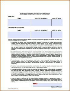 Az Power Of Attorney Form Free