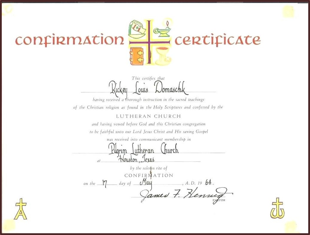 Baptism Certificates Templates
