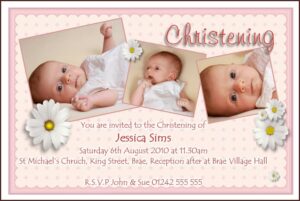Baptism Invitation Template Canva