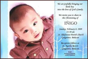 Baptism Invitation Template Philippines
