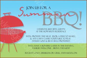 Bbq Invite Samples